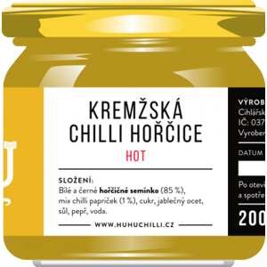 HuhuChilli kremžská horčica Hot 200 ml